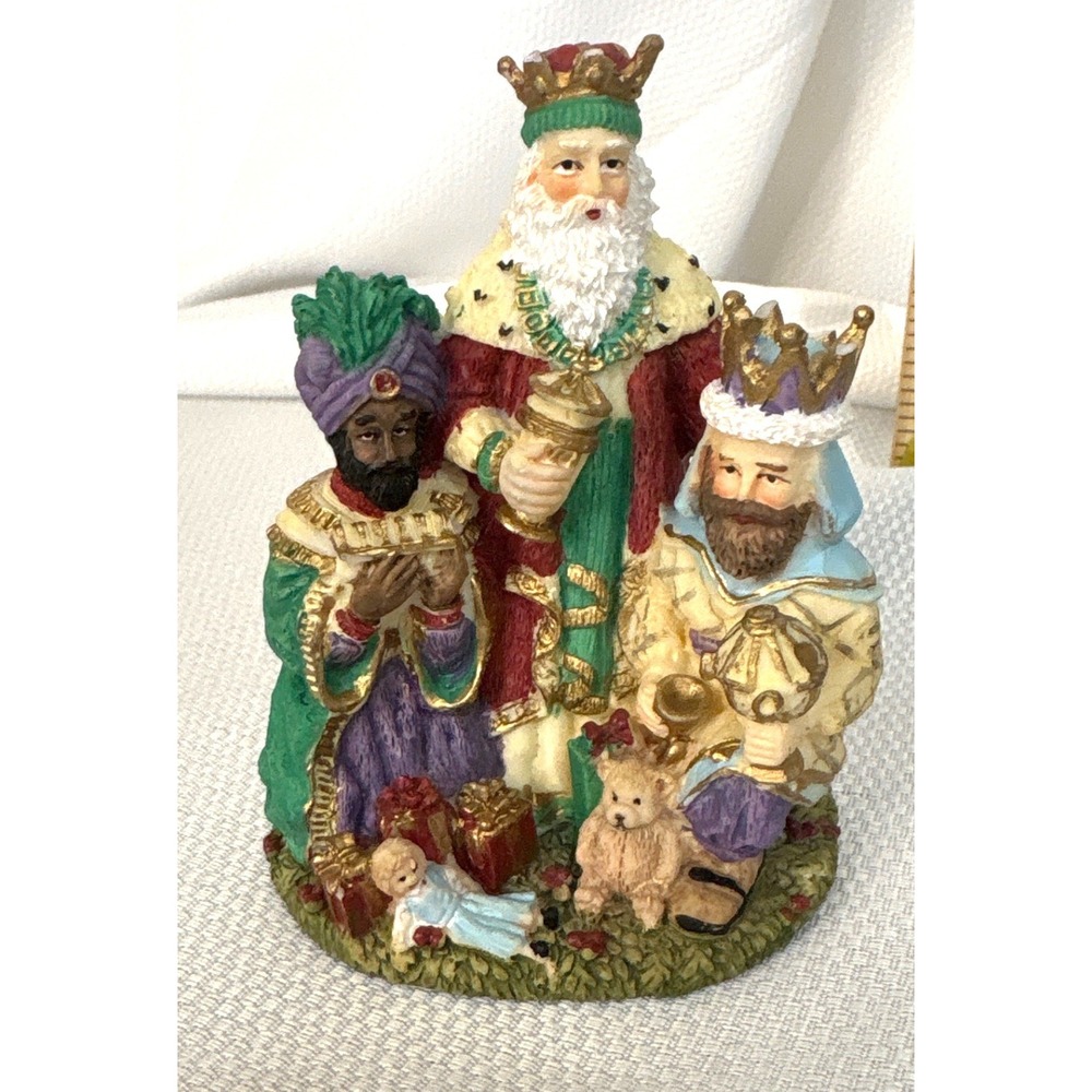 VTG 1995 The Three Magi Wise Men Figurine Spain Nativity Christmas Decor 5"